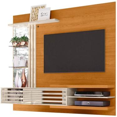 Imagem de Painel Suspenso Para Tv 55 Polegadas Com 2 Portas Sidnei Cinamomo/off White