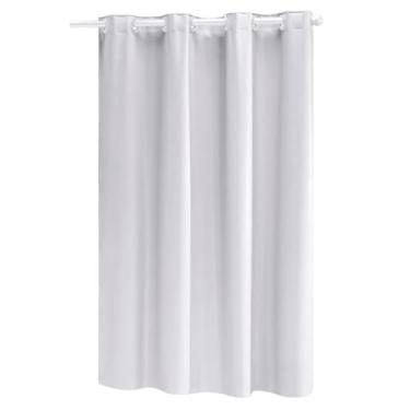 Imagem de Cortina Blackout PVC (Plástico) com UMA FOLHA Corta Luz 100% 1,00M x 90CM com Ilhós (BRANCO)