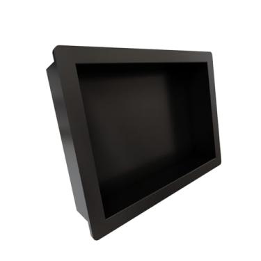 Imagem de Nicho De Banheiro Porta Shampoo Multiuso P/Box 32x42 Preto