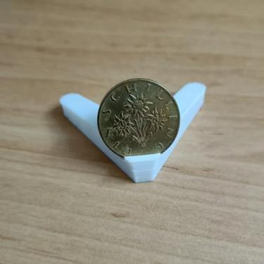 Imagem de Kit com 5 - suporte expositor para moedas e medalhas (Marrom)
