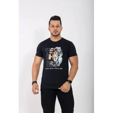 Imagem de Camiseta masculina leao yeshua - preto - MIXTSHIRT, P