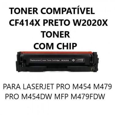 Imagem de Toner Compatível W2020X CF414X preto com chip M454DW M454DN M479FDW M479DW
