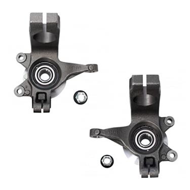 Imagem de TRQ Conjunto completo de 2 peças de rolamento de roda e conjunto de junta de direção LH lado do motorista e passageiro RH para Ford Focus 06-11