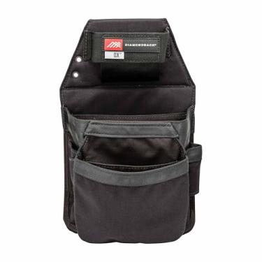 Imagem de Diamondback Bolsa de ferramentas Ox 2.0 - Bolsa de cinto de ferramentas do lado direito - Bolsas de ferramentas ideais para carpinteiro e eletricista para ferramentas, perfuradores e fixadores (preto