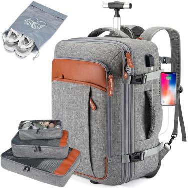 Imagem de Mochila com rodinhas Lumesner Travel Wheeled 17.3" para laptop 40L