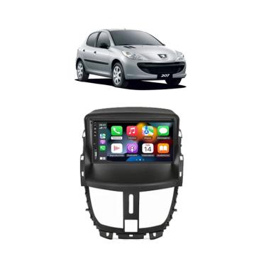 Imagem de Kit Multimidia Peugeot 207 ano 2008 / 2014 7 Pol Carplay AndroidAuto - 708BR Roadstar