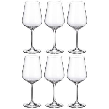 Imagem de Conjunto de Taças para Vinho Bohemia Strix em Cristal 450ml - 6 Peças
