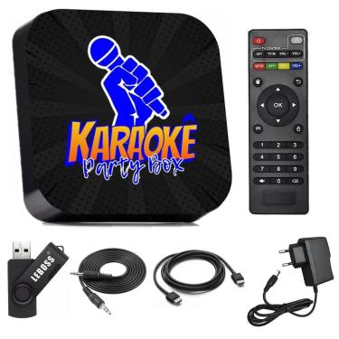 Imagem de Karaoke Box Preto + De 1000 Musicas Sistema Com Pontuação