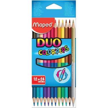 Imagem de Lápis De Cor Duo 12=24 Cores Colorpeps Maped