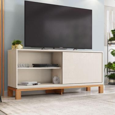 Imagem de Bancada Rack Para TV até 45 Polegadas Jace Marrom Caemmun