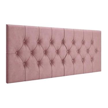 Imagem de Cabeceira Almofadada Suspensa Cama Casal 140cm X 55cm(140cm,Rose)