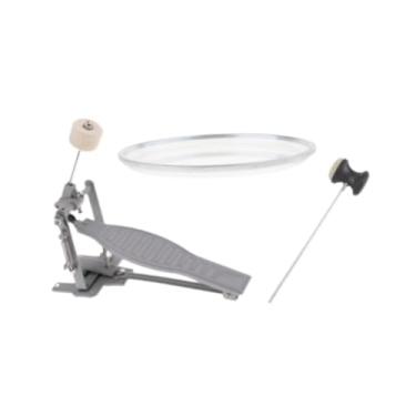 Imagem de menolana Pedal de bumbo de bumbo único com um batedor de portátil portátil de chute de pé de pé com acústico de pedal para acústico