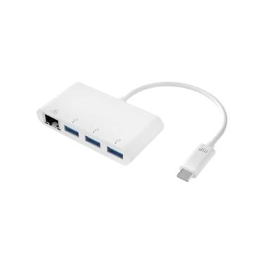 Imagem de Monoprice Adaptador USB-C para HDMI – Branco, suporta taxa de dados de até 10 Gbps e supervelocidade USB 3.1 – Série selecionada