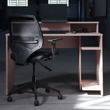 Imagem de Estação De Trabalho ( L.1200) Cpu Sal Rosa - Mdf Arauco