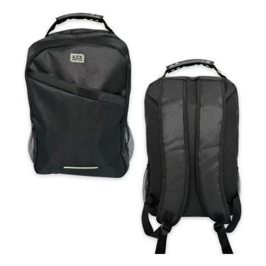 Imagem de Mochila Notebook Impermeável Reforçada 3 Compartimentos Bolsos Laterais Alça Reforçada