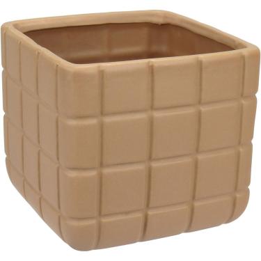 Imagem de Vaso Decorativo Enfeite Casa Aparador Home&co Cerâmica 13x15x15cm Nude