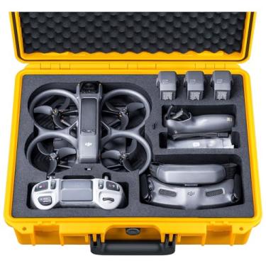 Imagem de Lykus Capa Rígida À Prova D'Água Titan At200 Para Dji Avata 2, Óculos 3, Rc Motion Controle Remoto Fpv Suporta Até 7 Pilhas [Somente Capa]