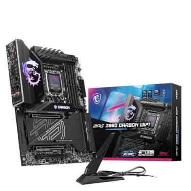 Imagem de MSI Placa-mãe para jogos MPG Z890 Carbon WiFi (suporta processadores Intel Core Ultra Series 2, LGA 1851, DDR5, PCIe 5.0, M.2, SATA, LAN de 5 Gbps, USB Type-C, Wi-Fi 7, Bluetooth 5.4, Thunderbolt 4
