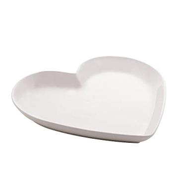 Imagem de LYOR - Porta Anéis de Cerâmica Heart Branco 21,5cm x 20,5cm x 2,7cm