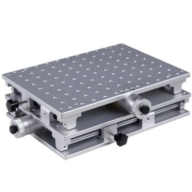 Imagem de WTTTOOLS Mesa de Trabalho de 2 Eixos, Bancada de Trabalho 2D, Estágio Linear Manual Ajustável Xy para Máquina de Gravação E Marcação A Laser