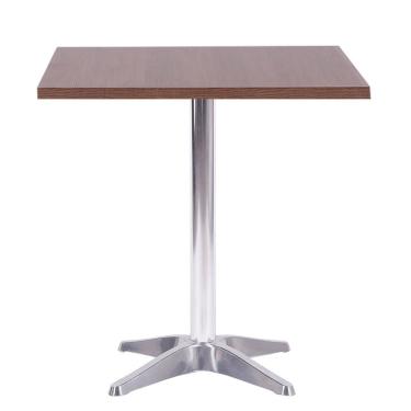 Imagem de Mesa Delta 76,50 Cm (altura) Com Tampo Em Mdp Quadrado 70 Cm Imbuia