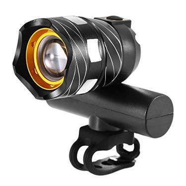 Imagem de Qudai Zoomable bicicleta frente luz usb recarregável lâmpada da bicicleta led frente luz mtb bicicleta farol de bicicleta de segurança de segurança luz de aviso lanterna