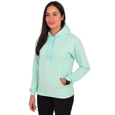 Imagem de Moletom Feminino Confortável Com Capuz Blusa De Frio Algodão - M. R. N