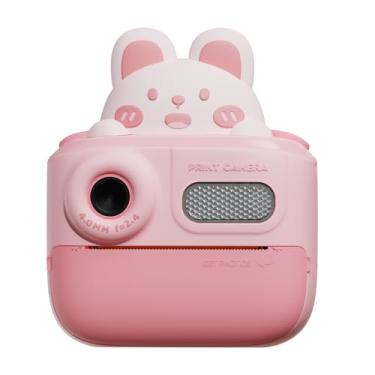 Imagem de CIADAZ Câmera infantil 48MP frontal e traseira Câmera de impressão infantil Câmera multifuncional de impressão térmica para crianças Tela de alta clareza Bateria de 800mAh Cartão SD de 32GB Criativo D