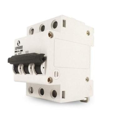 Imagem de Disjuntor Branco 3 X 40A Soprano - Fixação Trilho DIN 35mm - Conexão d