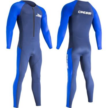 Imagem de Cressi Wahoo Roupa de mergulho masculina Monopiece de 2 mm, azul/azul claro, G