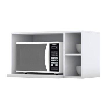Imagem de Armário Aéreo Para Micro-ondas Americana Branco  Henn - MÓVEIS HENN
