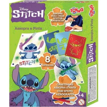 Imagem de Brinquedo STITCH Assopra PENS para Pintar - TOYNG