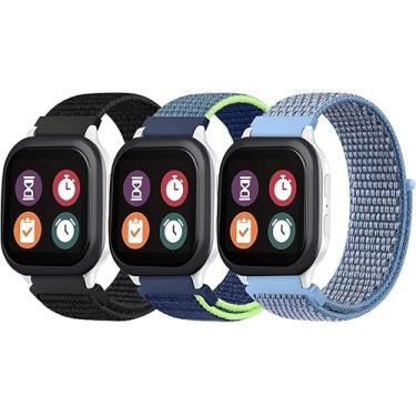 Imagem de NTidea (Pacote com 3) pulseiras de nylon de substituição compatíveis com relógio Gabb 3e 3 2 1/Gizmo Watch 3 2 1/Cosmo JrTrack 4 3 2 2, pulseira de reposição para smartwatch