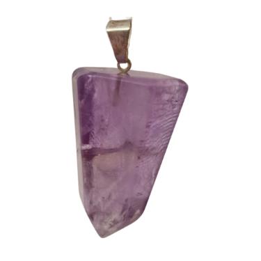 Imagem de Pingente de Pedra Ponta Ametista Rolada Natural