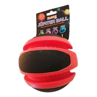 Imagem de Bola P/ Cachorro Quica Pula Jupiterball Jambo Flutua Na Água, vermelha