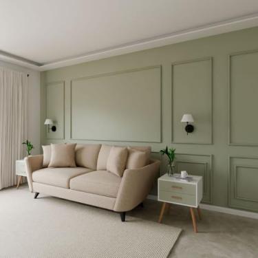 Imagem de Kit 2 Arandelas De Parede Quarto Dormitorio Cabeceira Lateral Lavabo Banheiro Hall De Entrada Corredor Cupula Algodao + Lampada Luz Fria (Preto Cupula Branco)