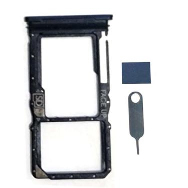 Imagem de Bandeja SIM e suporte de cartão microSD para Motorola Moto G Stylus 5G 2025 XT2517 Peça de reparo de reposição (cinza)