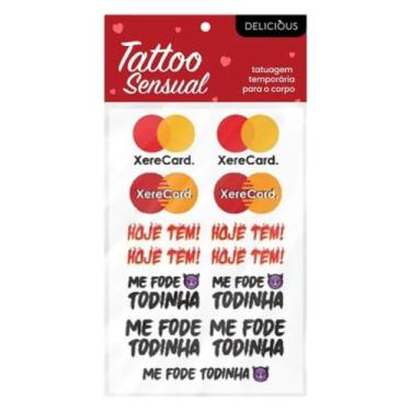 Imagem de Tatuagem Erótica Xerecard E Outras Frases Adesiva Tatuagem Temporária Adesivos Eróticos DL035
