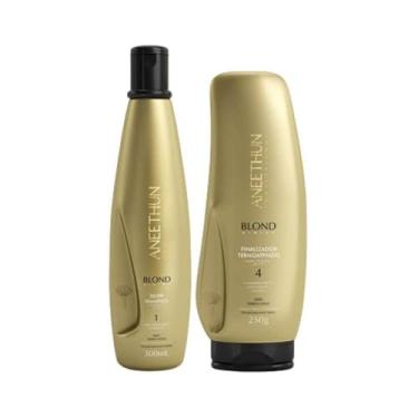 Imagem de Aneethun Blond System Kit Shampoo + Finalizador Termoativado