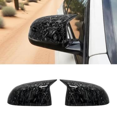 Imagem de XPHAZZ Capa de espelho lateral compatível com X3 G01 X4 G02 X5 G05 conjunto de 2 peças (padrão de carbono forjado, G01 G02 G05)