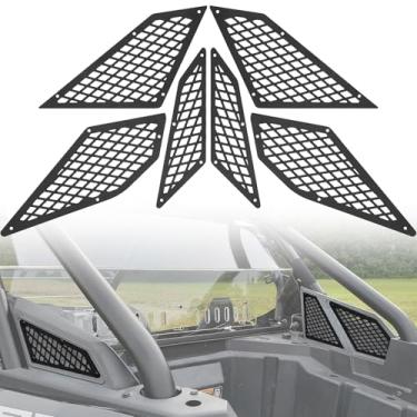Imagem de JERBOR Capa de ventilação de entrada de ar de alumínio adequada para Polaris RZR PRO XP/4 RZR Turbo R/4 RZR Pro R/4 2020-2025, capa de proteção de entrada RZR esquerda e direita, 6 peças
