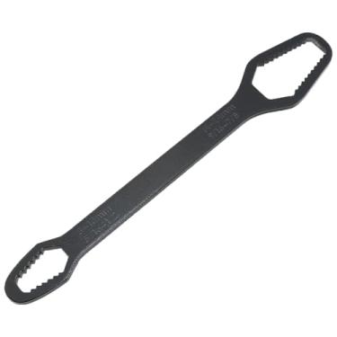Imagem de Heyous Chave universal preta 8-22 mm de aço de alto carbono com extremidade dupla, ferramenta multifuncional ajustável para manutenção industrial mecânica automotiva