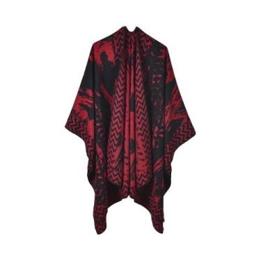 Imagem de Cachecol De Inverno Chunky De Imitação De Cashmere Para Mulheres, Esti