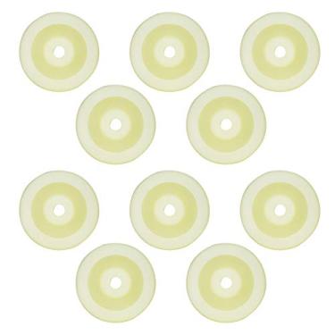 Imagem de QANYEGN Roda de nylon branca de 10pcs, roda de rolo de nylon, 2,5 polegadas de nylon redondo rolo de goleta de polia de 25 kg de carga máxima