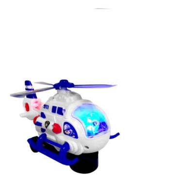 Imagem de Helicóptero Maluco Polícia Infantil Bate Volta Luz e Músicas Brinquedo