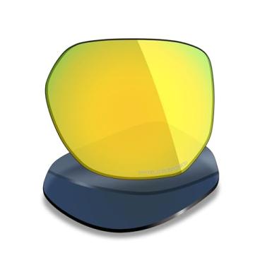Imagem de Mryok Lentes de reposição ultra polarizadas para óculos de sol Oakley Latch Beta, HD Polarized, proteção UV, resistente a impactos e ajuste perfeito - Ouro 24K