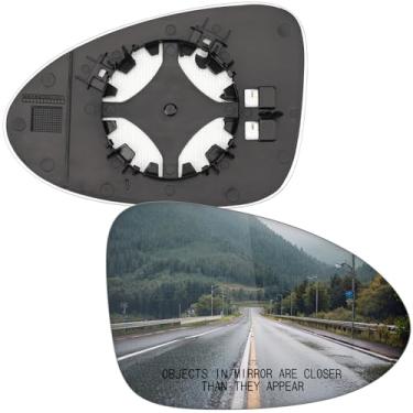 Imagem de LOIYLLEN Substituição do espelho lateral do passageiro para Porsche Macan 95B 2015 2016 2017 2018 2019 2020 2021 2022 2023 - Vidro do espelho do lado direito, vidro dos espelhos retrovisores com