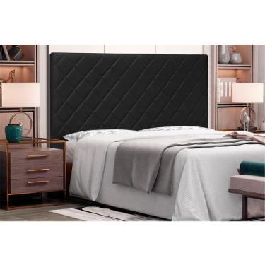 Imagem de Cabeceira Dubai Para Cama Box King 195 cm material sintético S04 - D'R