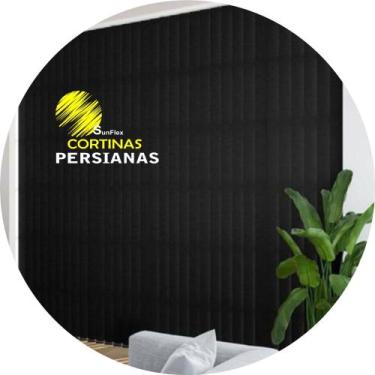 Imagem de Persiana Vertical Tecido  100%Poliester Translúcido  1.40x1.40 bege . 