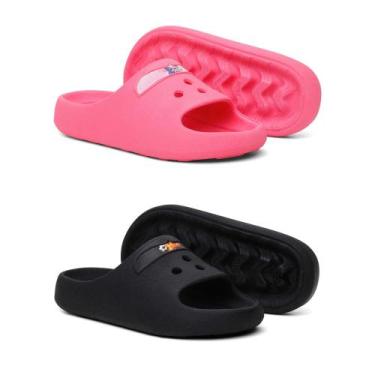 Imagem de Kit 2 Chinelo Slide Papete Infantil Kids Confortavel Personagem Desenh